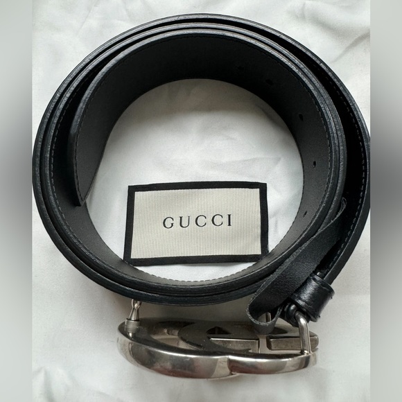 Men’s Double G Leather Gucci Belt - Picture 11 of 12